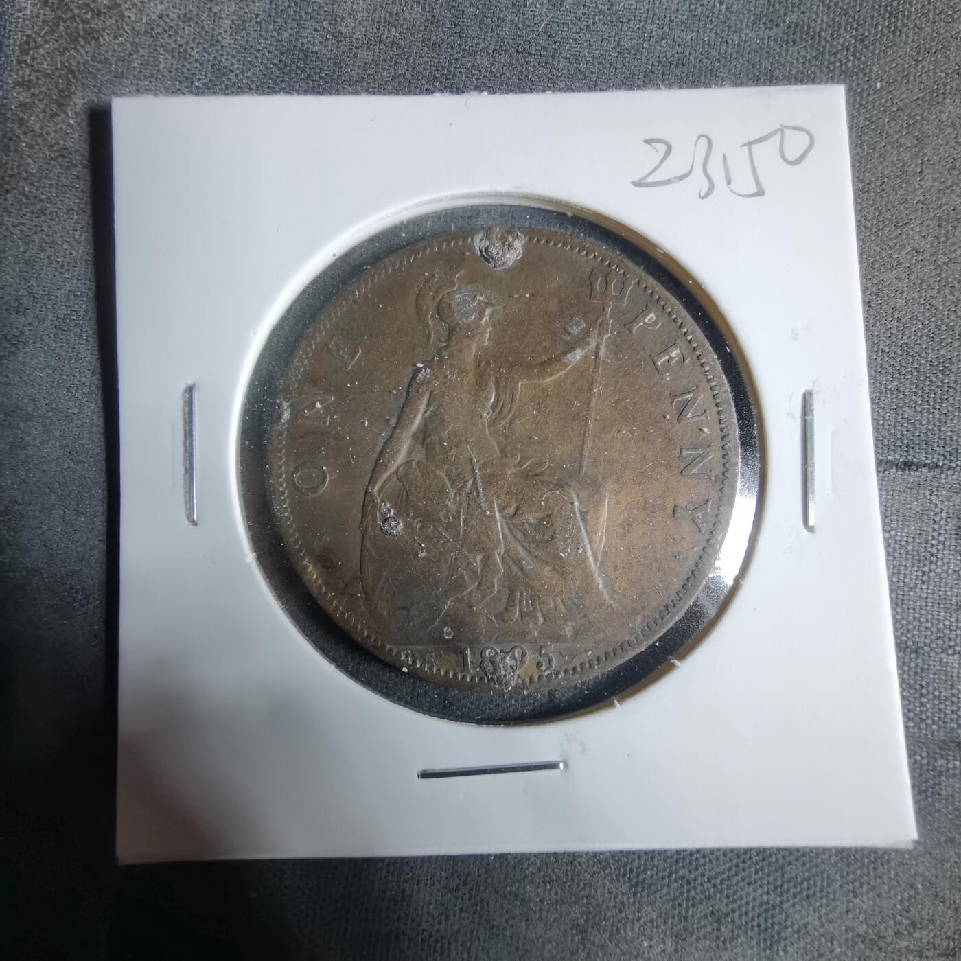 沼泽如烟--第923场 英国1895年一便士