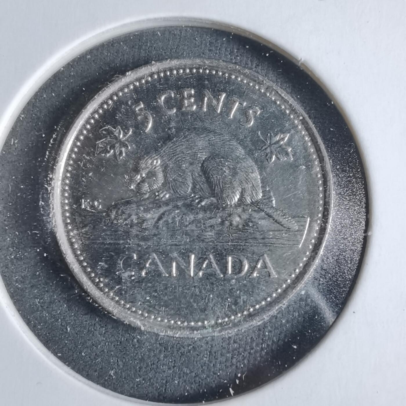 沼泽如烟--第923场 加拿大2002年五分纪念币