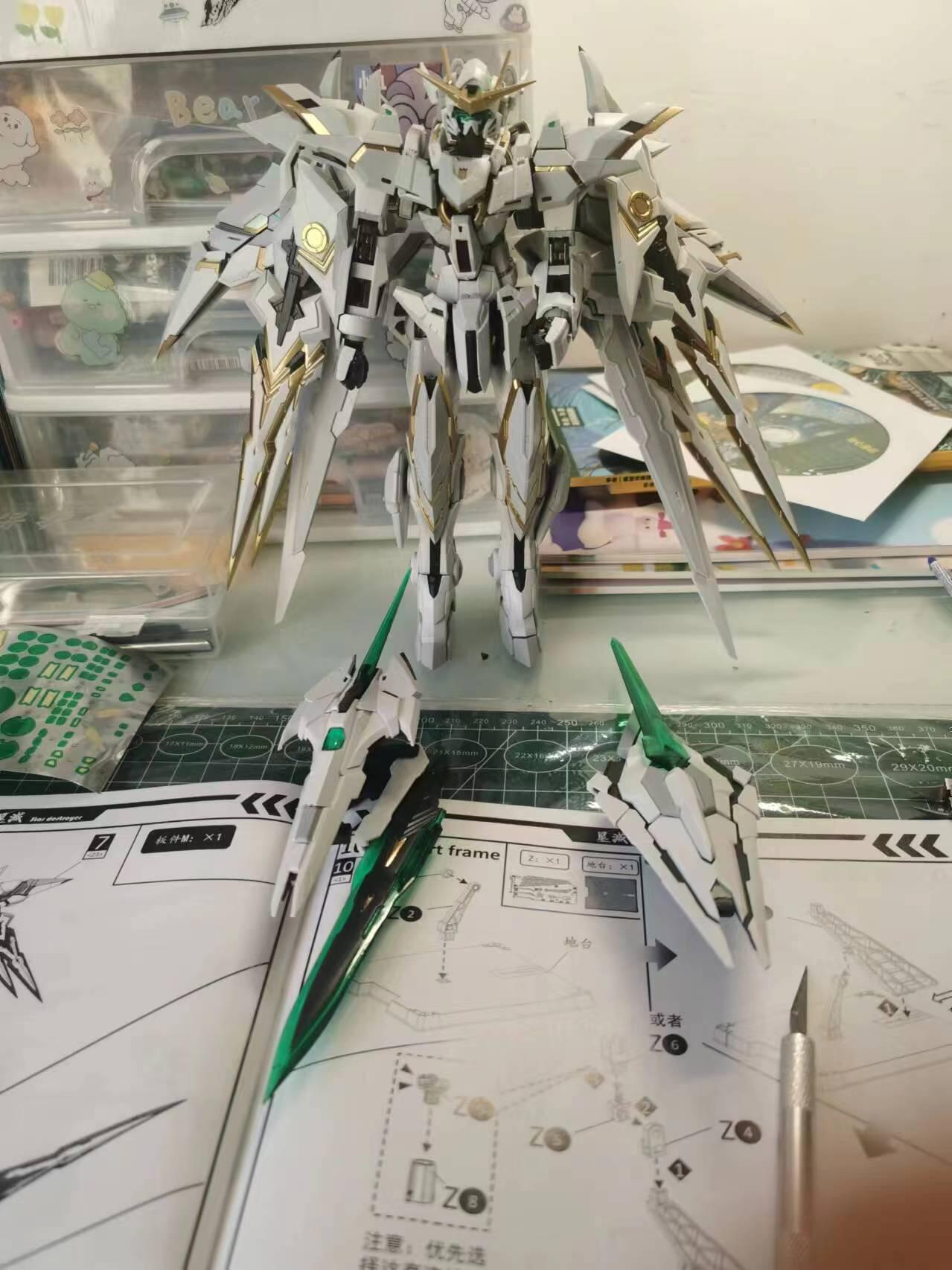 高达手办 国产高达拼装模型 铁创星灭 合金骨架 拼装体验很舒爽 全新未拼装
