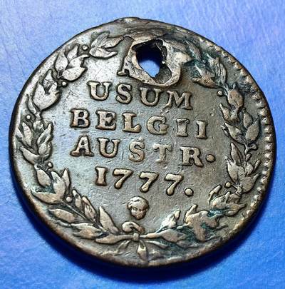 外国优质老铜币银币持续添加中，周六九点倒数截拍，满百包邮，可寄存半年，喜欢朋友微信扫描二维码可直接参拍 - 奥匈帝国玛丽亚·特蕾莎1777年大铜币