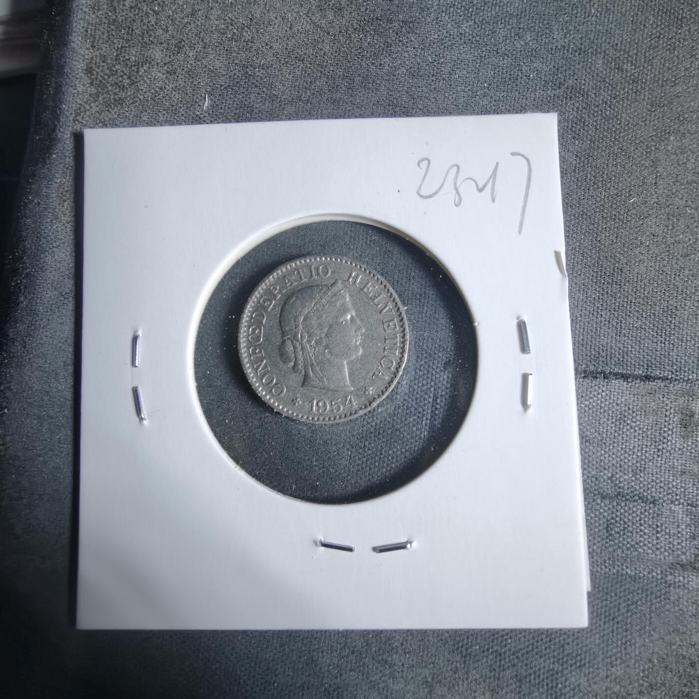 沼泽如烟--第923场 瑞士1954年五分