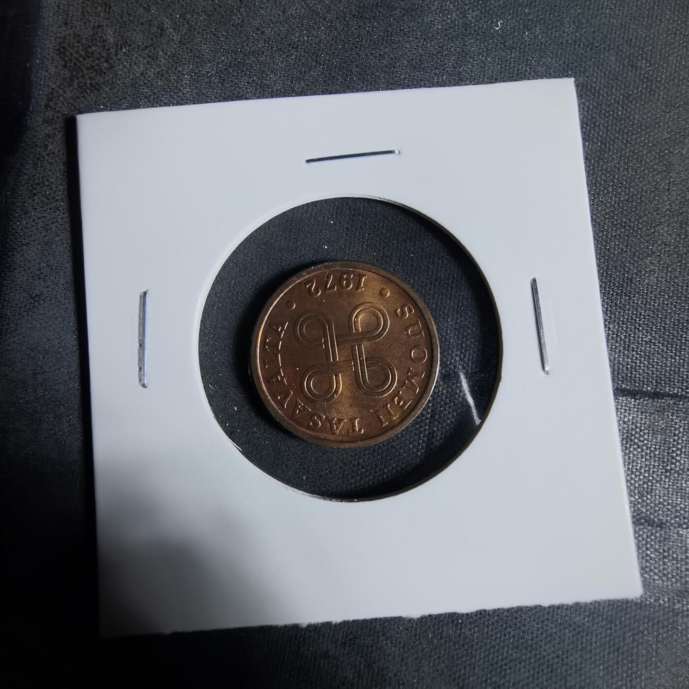 沼泽如烟--第923场 芬兰1972年5芬尼