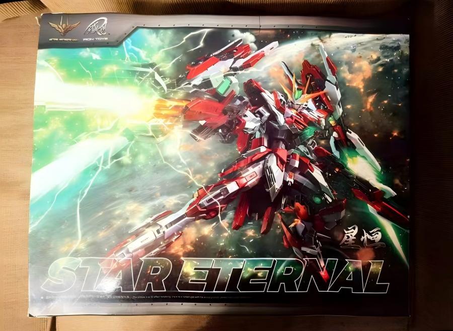 高达手办 初版带特典铁创 1/100 星恒 永恒裁决 合金骨架拼装模型双色外甲，全新未拼装！国创机甲系列，带原装盒说，板件齐全，细节丰富。