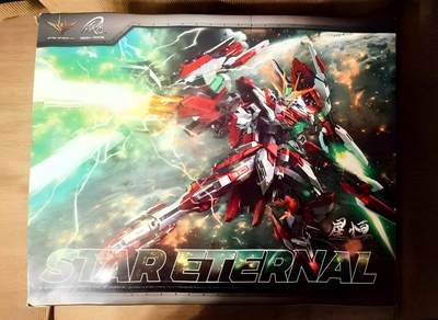 高达手办 初版带特典铁创 1/100 星恒 永恒裁决 合金骨架拼装模型双色外甲，全新未拼装！国创机甲系列，带原装盒说，板件齐全，细节丰富。