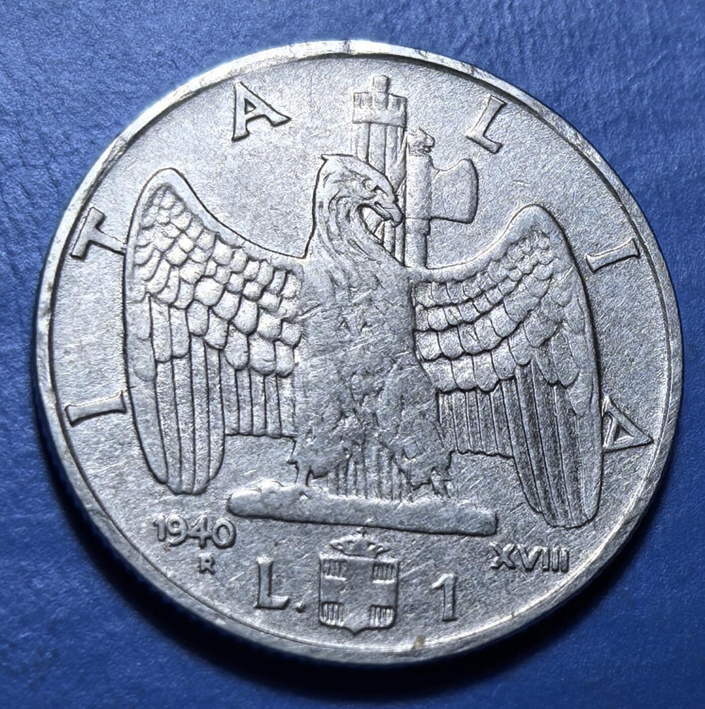 外国优质老铜币银币持续添加中，周六九点倒数截拍，满百包邮，可寄存半年，喜欢朋友微信扫描二维码可直接参拍 意大利1940年1里拉