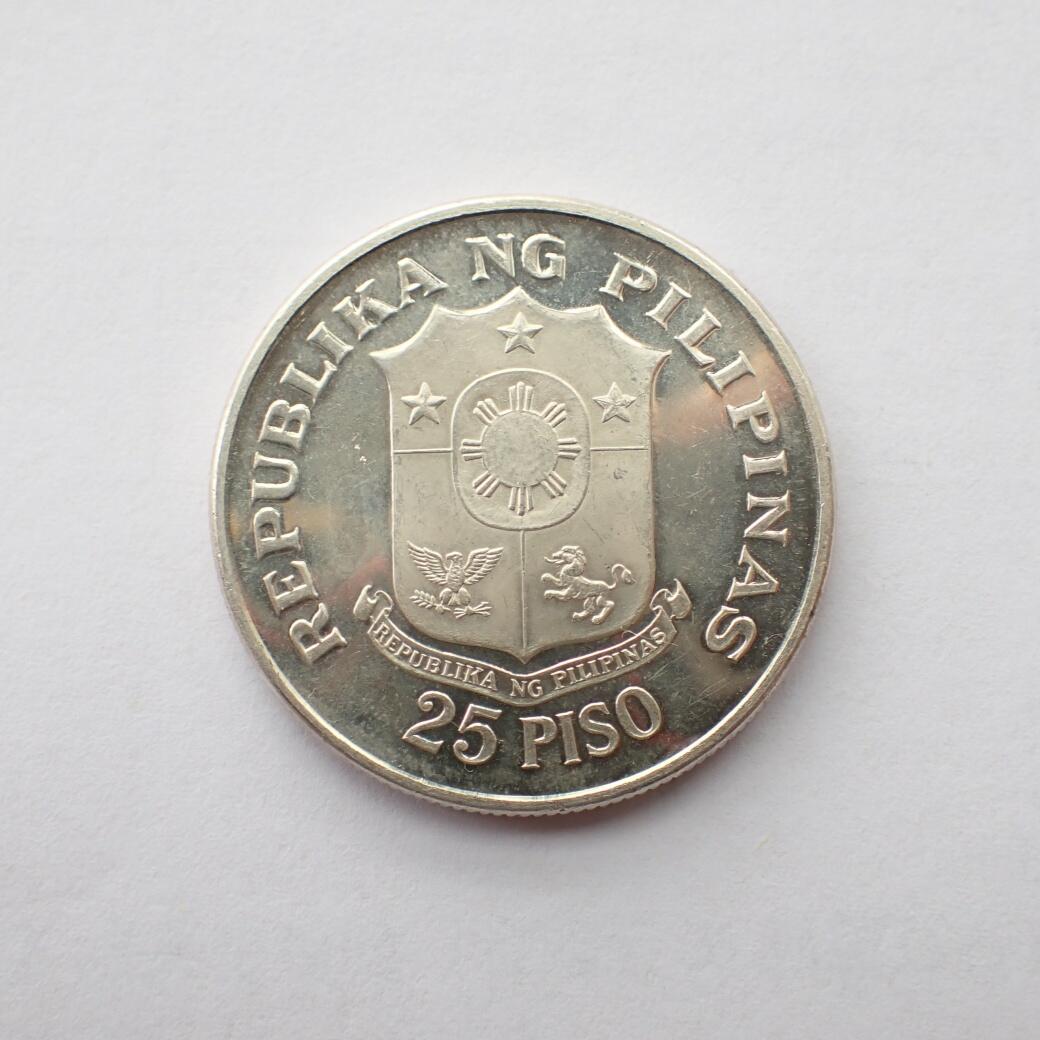 古楚泉社世界钱币专场NO.2 菲律宾1974年中央银行成立25周年25比索纪念大银币