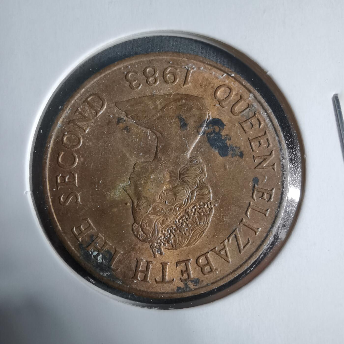 沼泽如烟--第923场 泽西1983年2便士