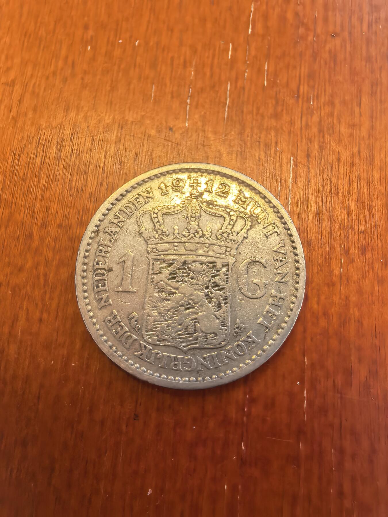 长老汇蛇年精选第八十场拍卖 1912荷兰威廉明娜1盾银币，10克945银，克书60分200美金