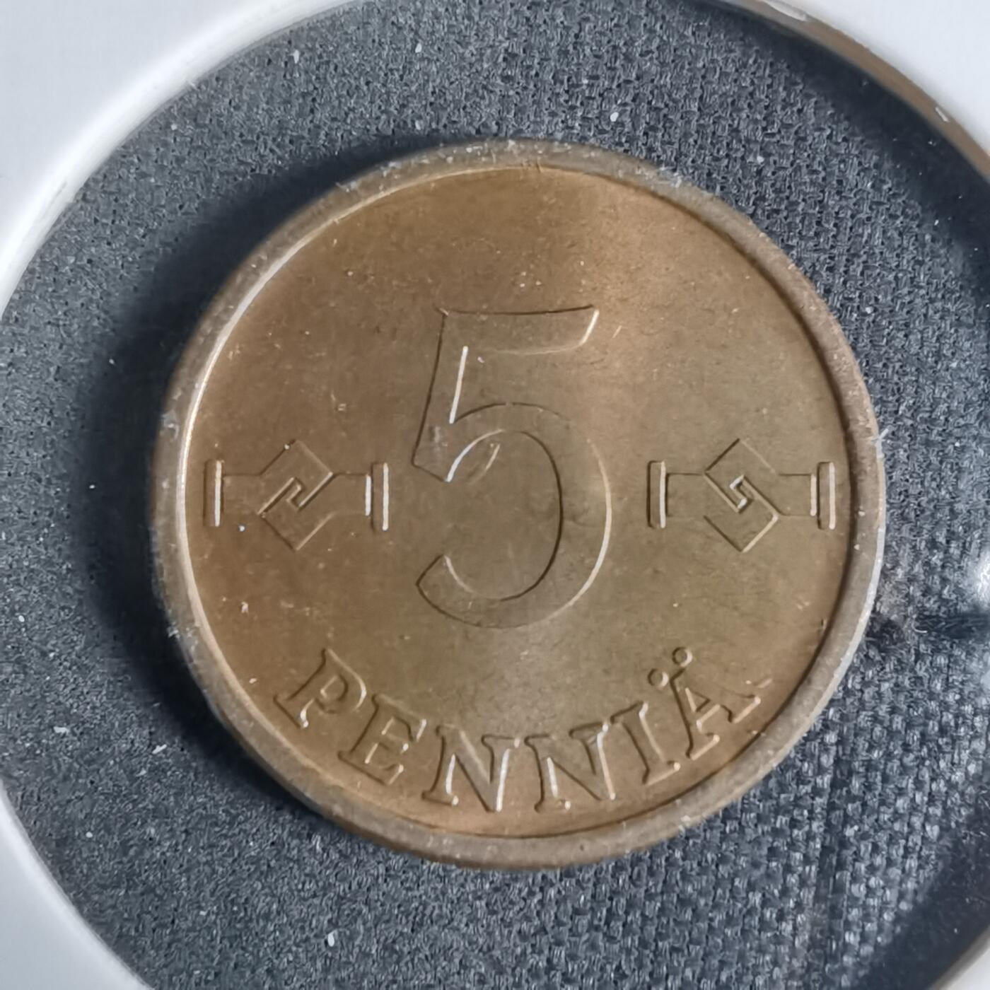 沼泽如烟--第923场 芬兰1972年5芬尼