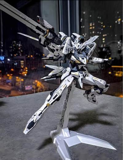 高达手办 初版带特典萝播动漫 白露空战型合金拼装模型