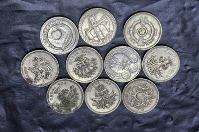 北京马甸外国币专卖第147期，外国币，中国机制银元，中国早期纪念币专场，陆续上拍，欢迎关注 - 英国1镑10枚不重复之三