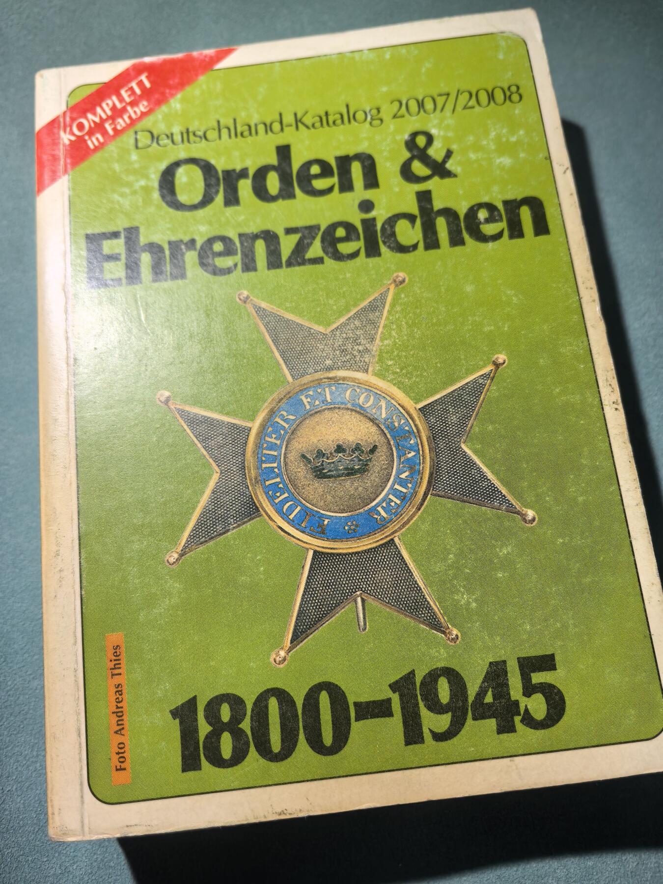 盛世勋华——号角文化勋章邮票专场拍卖第292期 德国全时期勋章奖章证章图录 1800-1945 权威读物 厚达560页