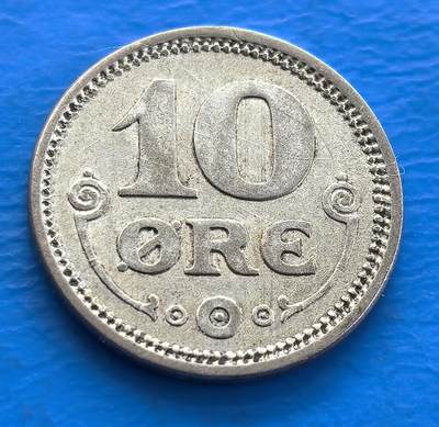 外国优质老铜币银币持续添加中，周六九点倒数截拍，满百包邮，可寄存半年，喜欢朋友微信扫描二维码可直接参拍 - 少见版本丹麦1916年10欧尔银币