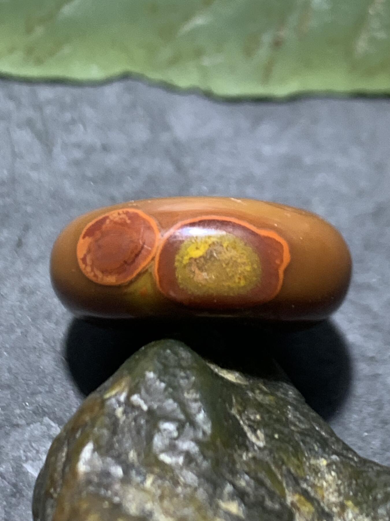 天眼纹冰飘战国红玛瑙通货平安扣一个