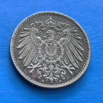 外国优质老铜币银币持续添加中，周六九点倒数截拍，满百包邮，可寄存半年，喜欢朋友微信扫描二维码可直接参拍 - 德意志1921年5分A
