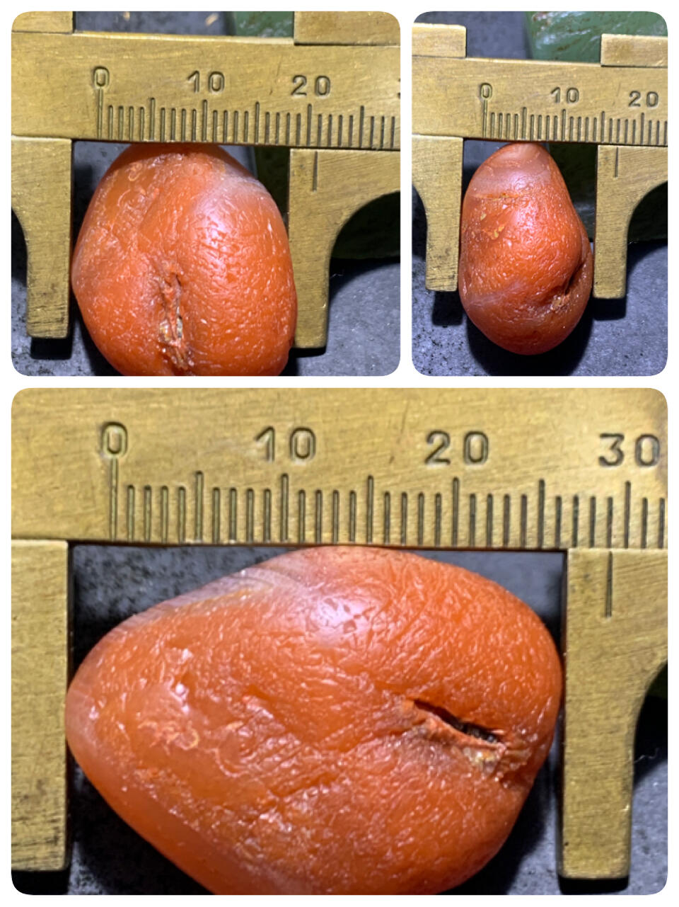 精美水冲籽红白川料南红玛瑙原石一颗，