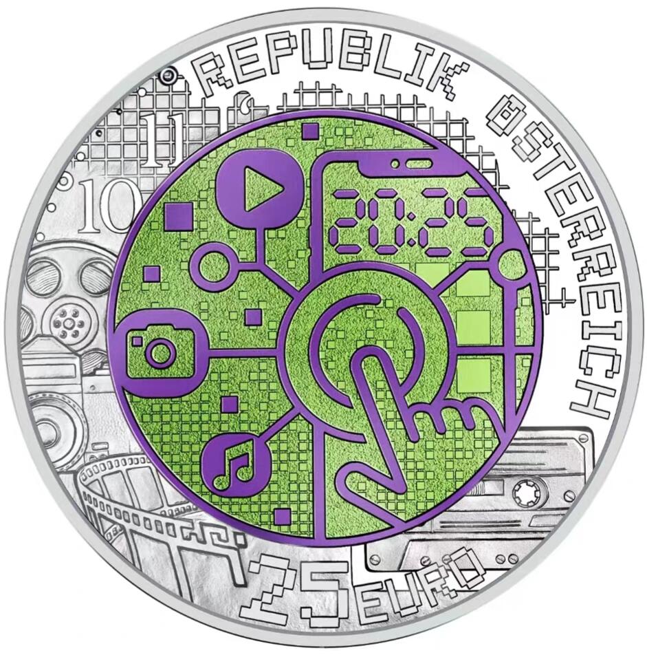 【币将精彩】世界钱币拍卖（2025-12-17） 奥地利2025年全数字化25欧元铌币带证书包装