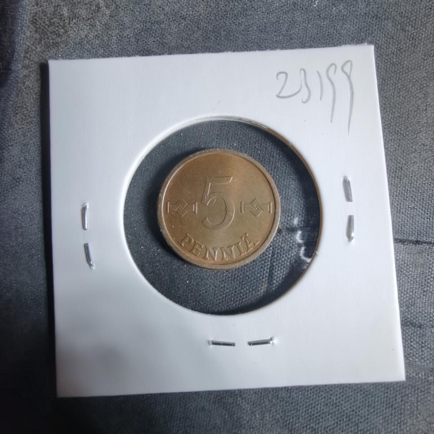 沼泽如烟--第923场 芬兰1972年5芬尼