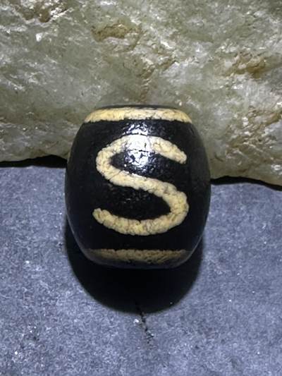 仅此一颗，精品藏传金钱钩玛瑙天珠一颗 - 仅此一颗，精品藏传金钱钩玛瑙天珠一颗