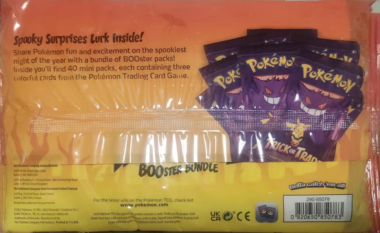 理财产品宝可梦 现货宝可梦PTCG美版英文卡牌万圣节限定卡包皮卡丘补充包原盒迷拟