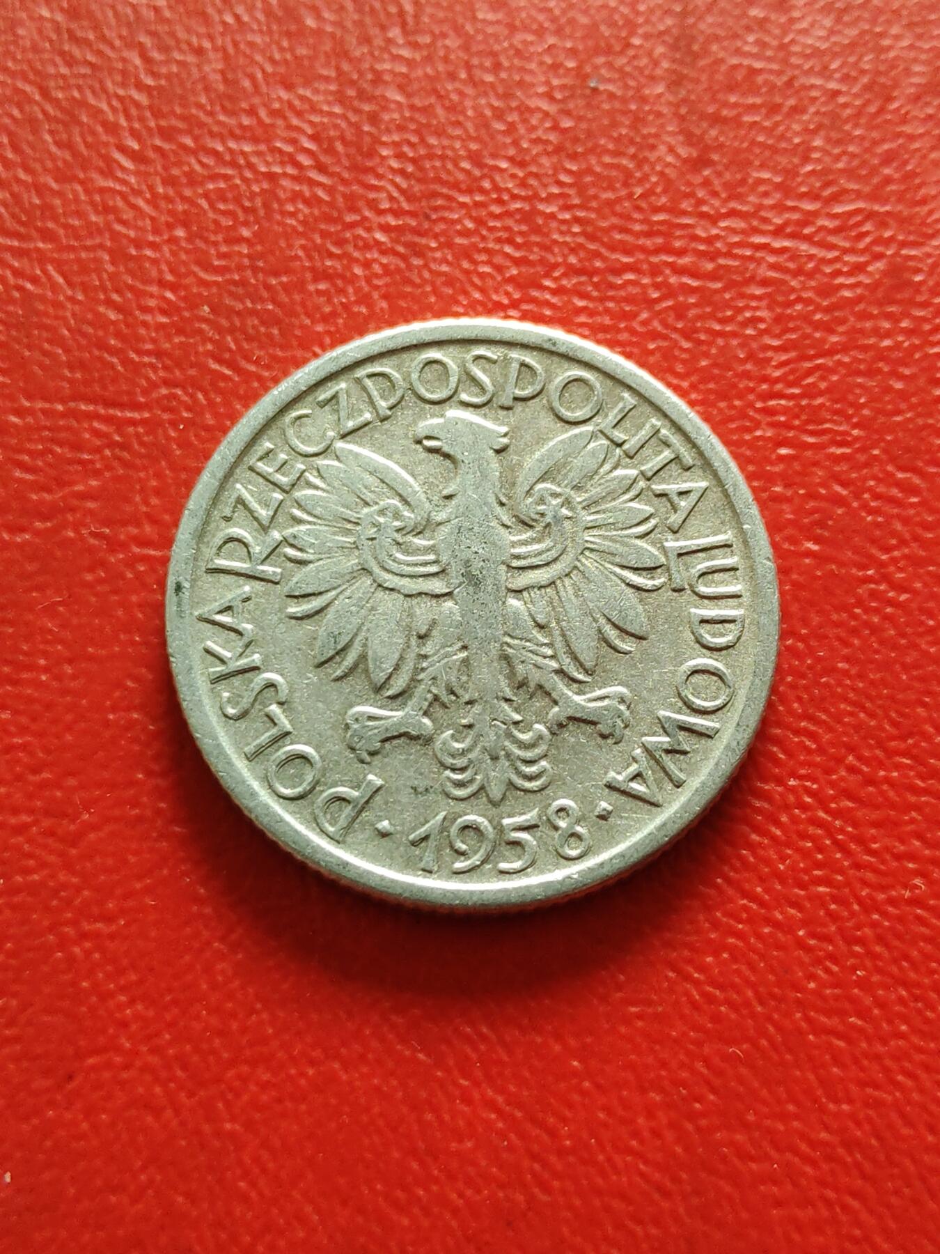【云涧收藏】第八十二场 波兰1958年2兹罗堤