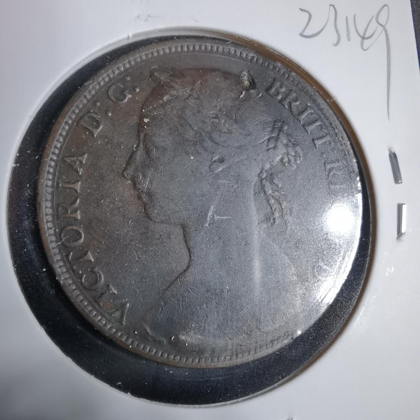 沼泽如烟--第923场 英国1885年1便士