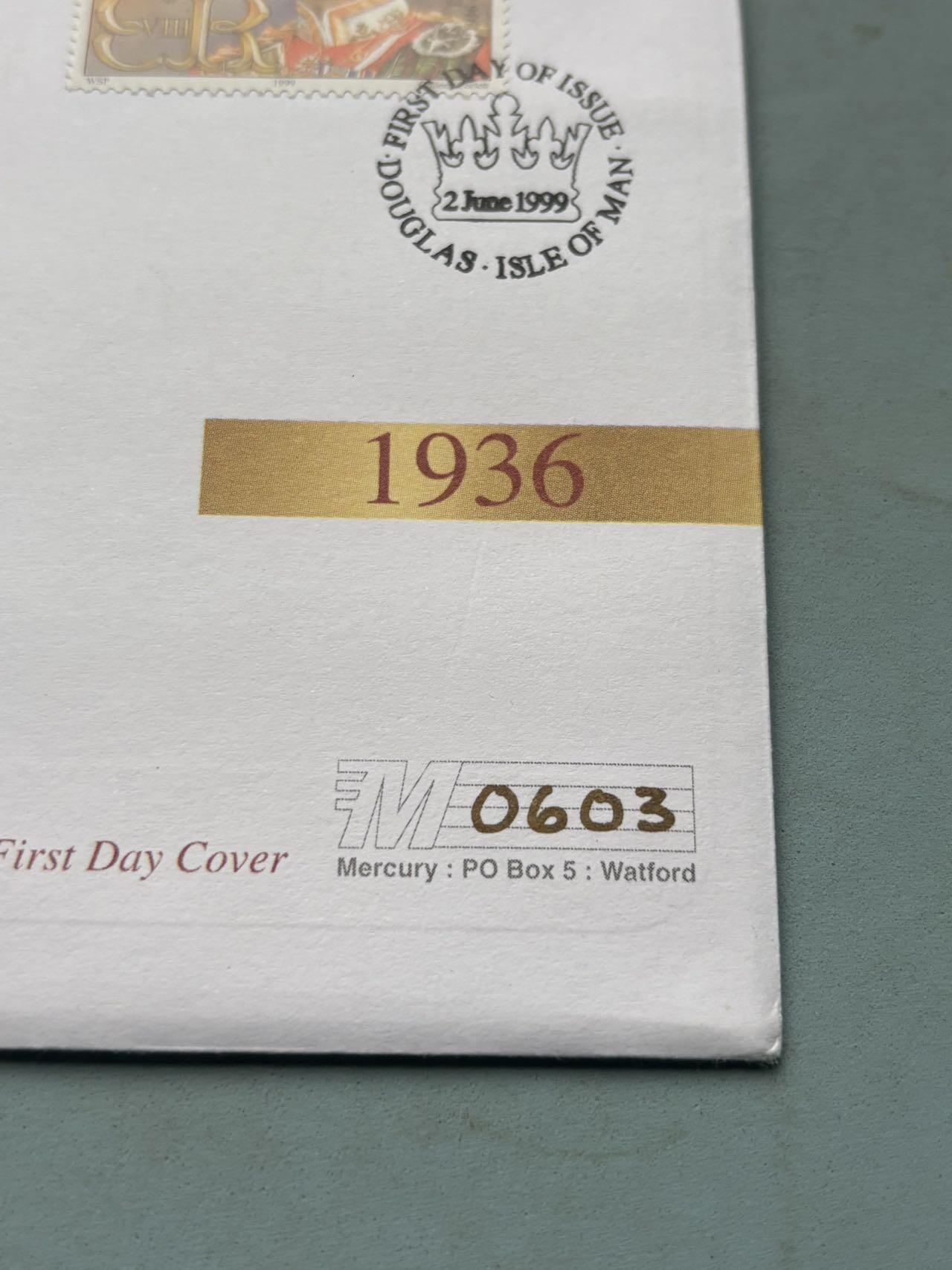 盛世勋华——号角文化勋章邮票专场拍卖第292期 英国1983年直布罗陀爱德华八世主题纪念币首日封，克朗型纪念币，搭配纪念邮票，纪念英国爱德华八世（1936年在位，因“爱美人不爱江山”退位），信封印其肖像与“KING EDWARD VIII”字样，搭配的纪念币也以他为主题，对应其1936年的统治历史。