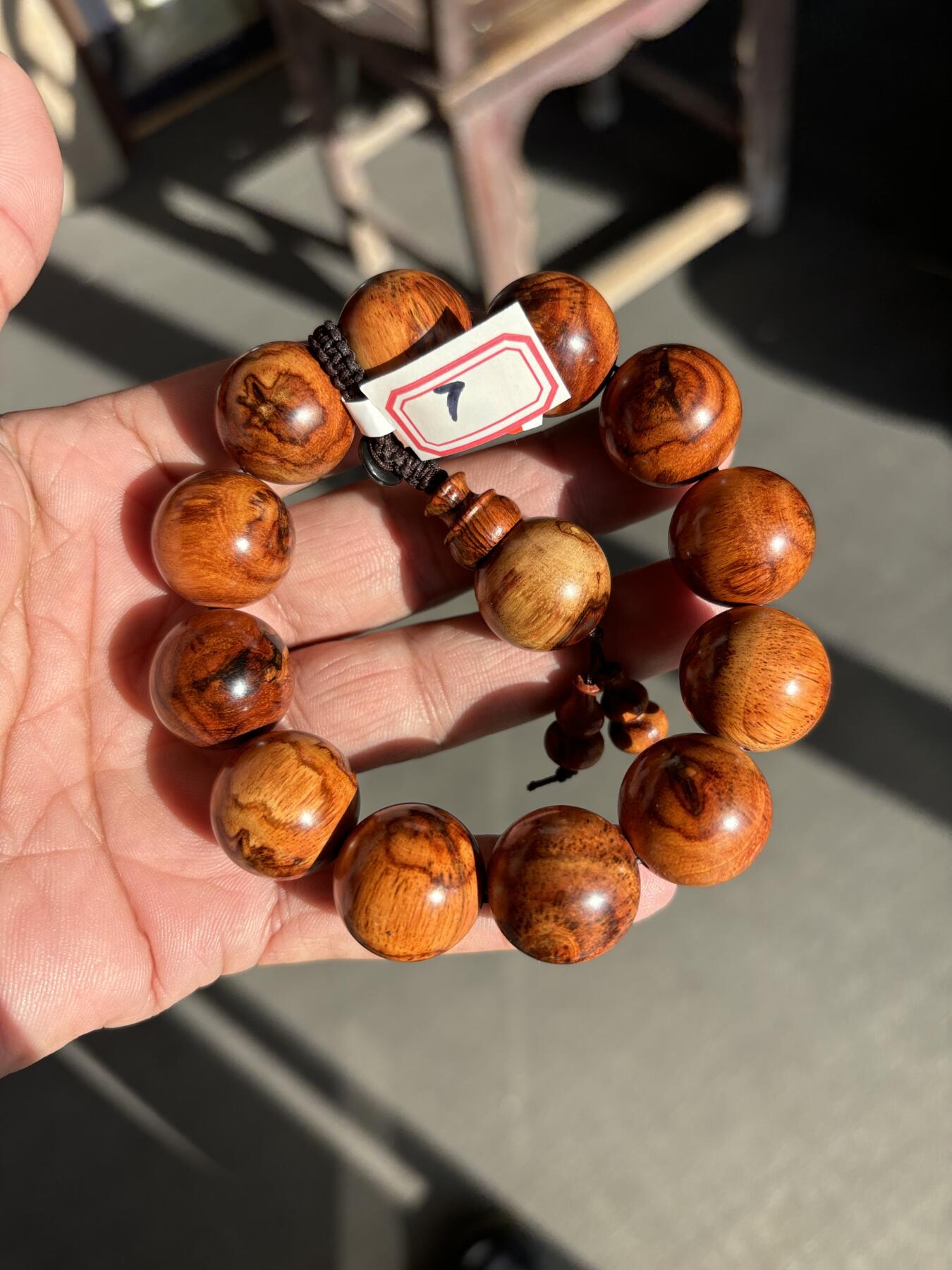 黄花梨手串一条货真价实图物一致