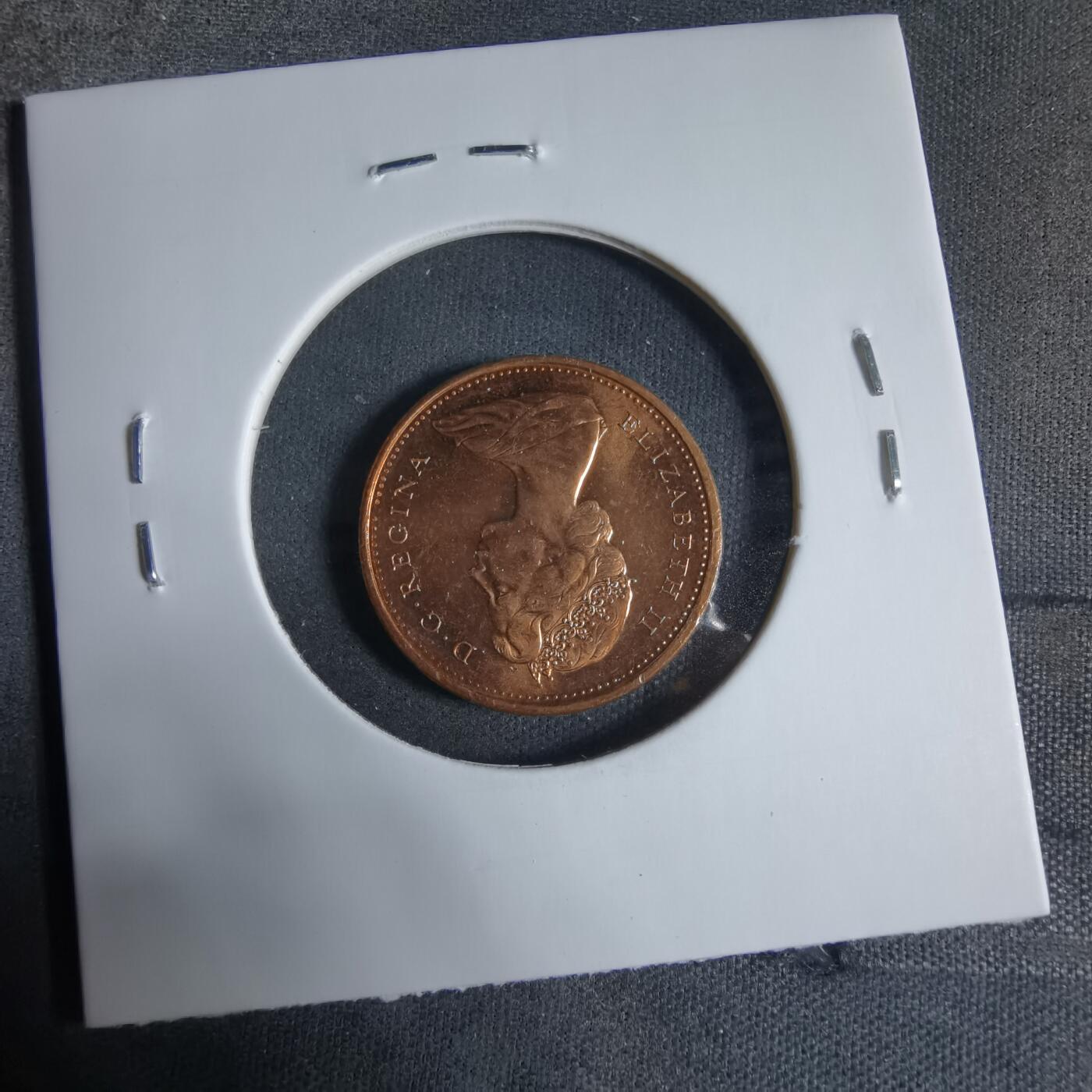 沼泽如烟--第923场 加拿大1967年一分纪念币