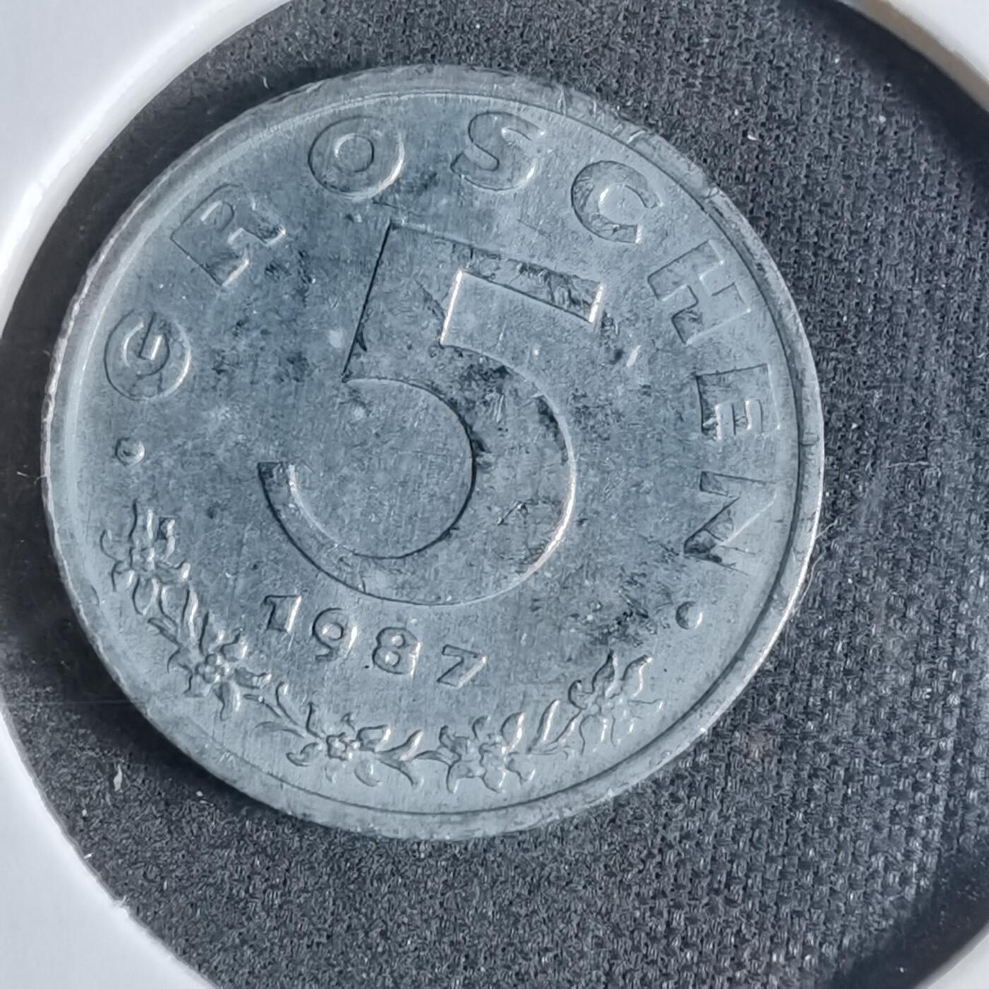 沼泽如烟--第923场 奥地利1987年5格罗申