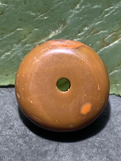 天眼纹冰飘战国红玛瑙通货平安扣一个 - 天眼纹冰飘战国红玛瑙通货平安扣一个