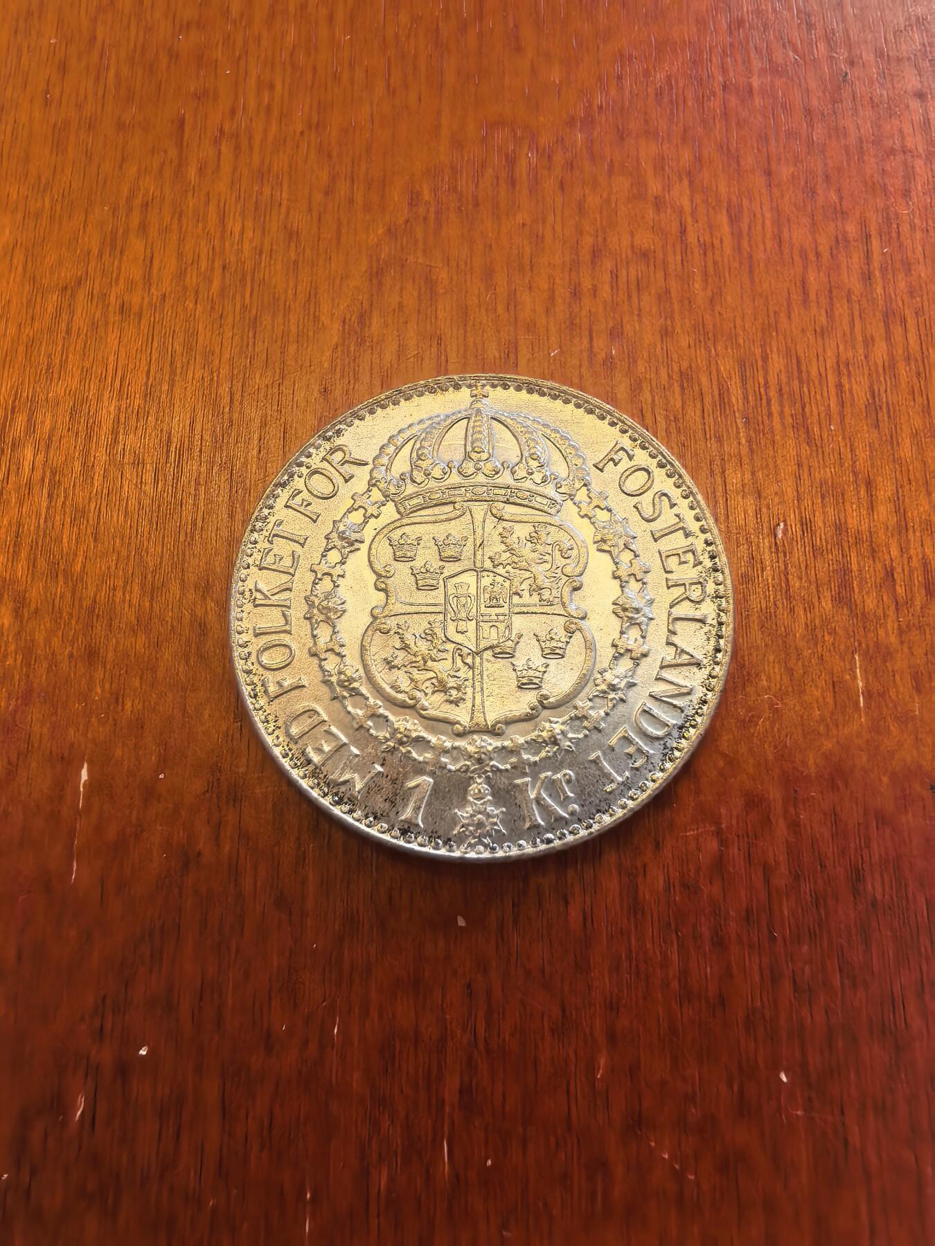 长老汇蛇年精选第八十场拍卖 1939瑞典古斯塔夫五世1克朗银币，15克800银，未流通品