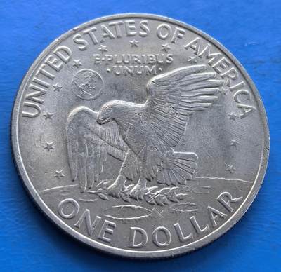 外国优质老铜币高银银币，周六九点倒数截拍，满百包邮，持续收拍 - 美国1972年艾森豪威尔大壹元