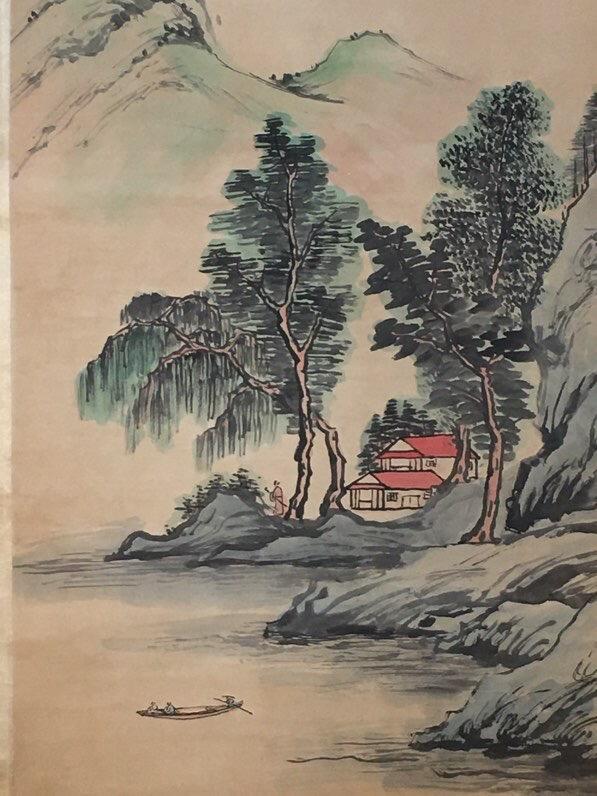 山水画一张完好如图