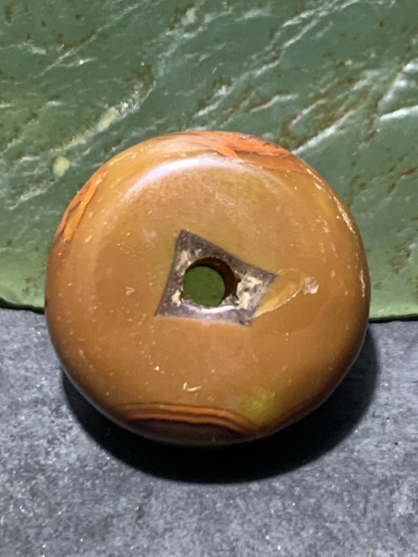 天眼纹冰飘战国红玛瑙通货平安扣一个