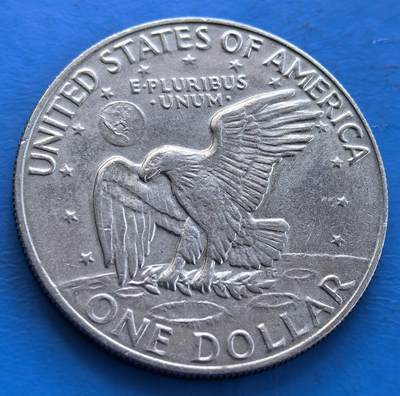 外国优质老铜币高银银币，周六九点倒数截拍，满百包邮，持续收拍 - 美国1974年艾森豪威尔大壹元