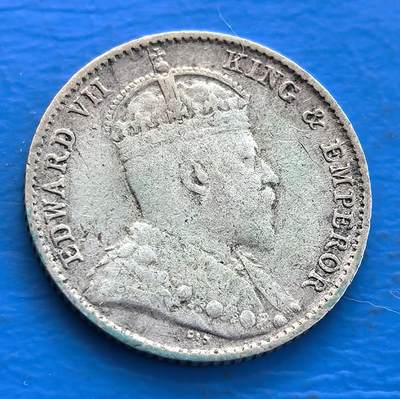 外国优质老铜币银币持续添加中，周六九点倒数截拍，满百包邮，可寄存半年，喜欢朋友微信扫描二维码可直接参拍 - 少见海峡1910年5分银币