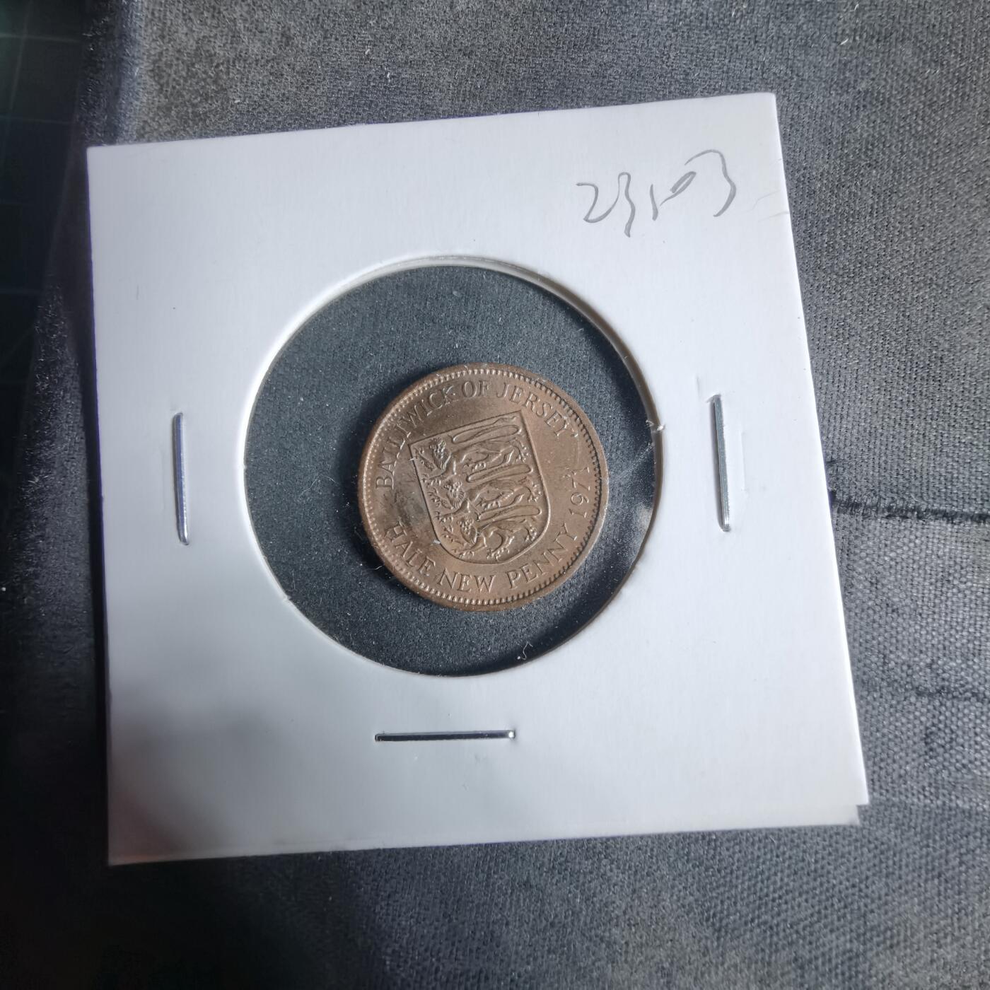 沼泽如烟--第923场 泽西1971年半便士