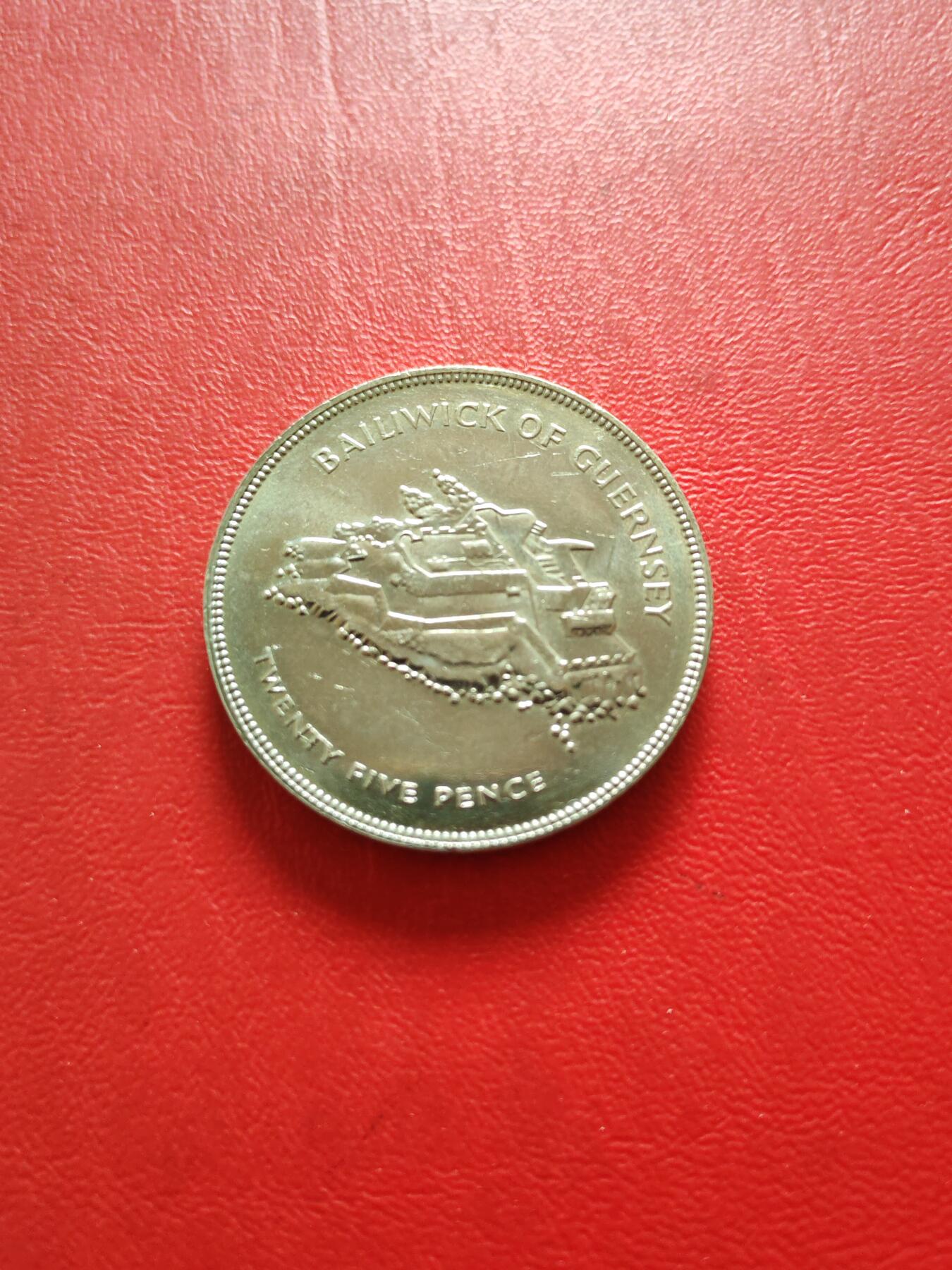 【云涧收藏】第八十二场 根西1977年25便士女王登基25周年克朗型纪念币