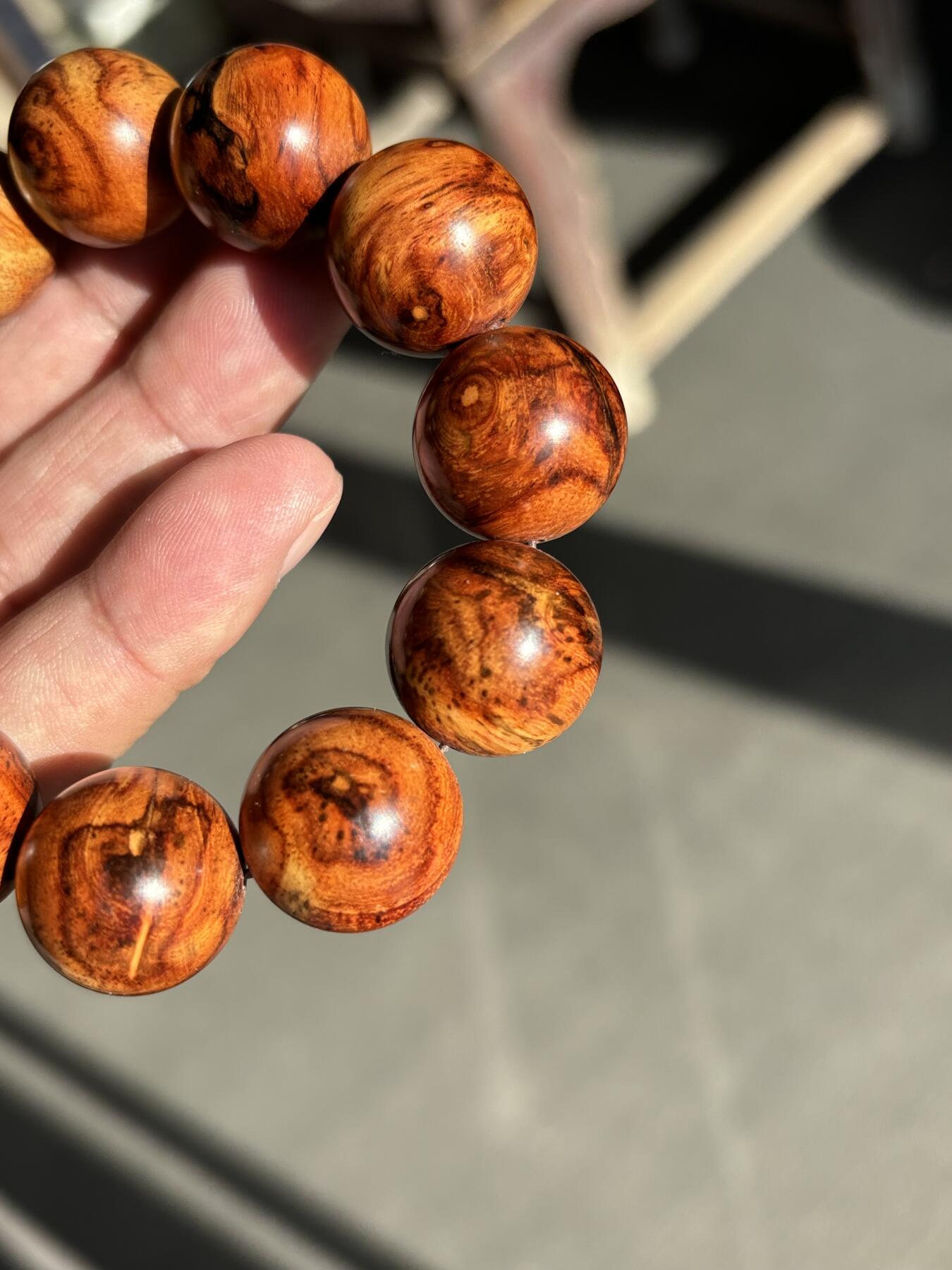 黄花梨手串一条货真价实图物一致