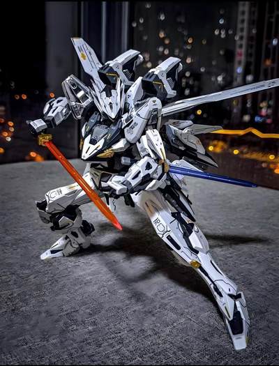 高达手办 初版带特典萝播动漫 白露空战型合金拼装模型