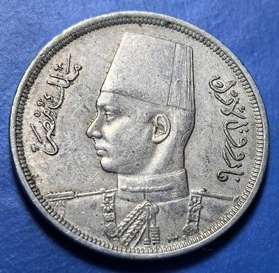 外国优质老铜币银币持续添加中，周六九点倒数截拍，满百包邮，可寄存半年，喜欢朋友微信扫描二维码可直接参拍 - 埃及1941年10米莉姆