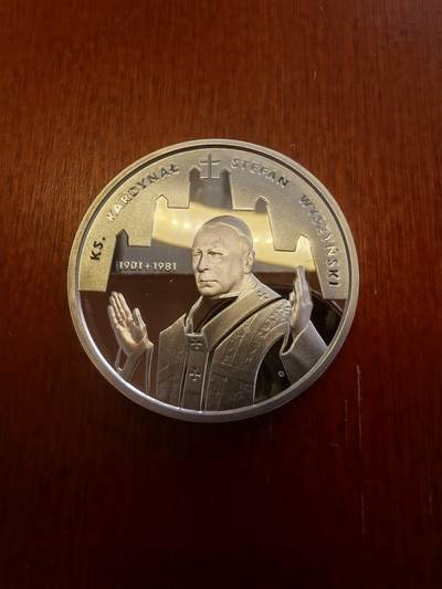 长老汇蛇年精选第八十场拍卖 - 2001波兰大主教斯蒂芬·维辛斯基10兹罗提精制银币，14.14克925银