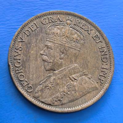 外国优质老铜币银币持续添加中，周六九点倒数截拍，满百包邮，可寄存半年，喜欢朋友微信扫描二维码可直接参拍 - 加拿大1913年连叶版壹分