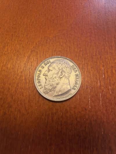 长老汇蛇年精选第八十场拍卖 - 1909比利时利奥波德二世1法郎银币，5克835银，克书110美金