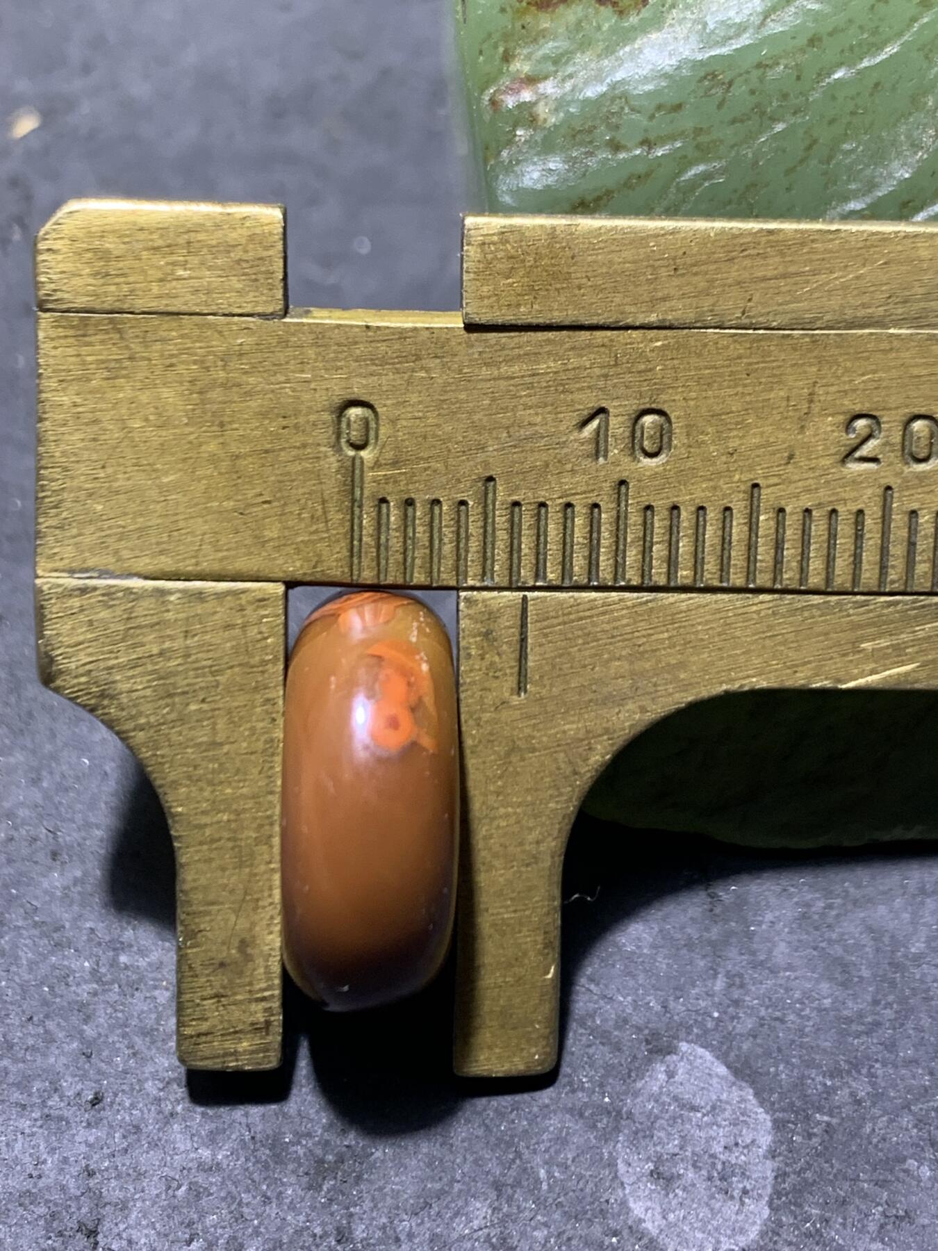 天眼纹冰飘战国红玛瑙通货平安扣一个