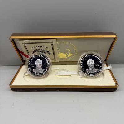 1996年第一任民选纪念银币两枚一套 2盎司 盒证齐全 - 1996年第一任民选纪念银币两枚一套 2盎司 盒证齐全