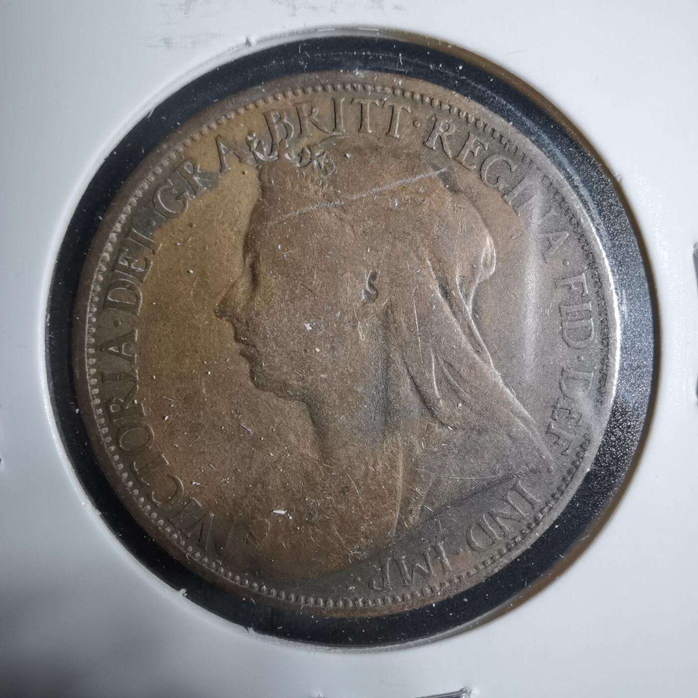 沼泽如烟--第923场 英国1895年一便士