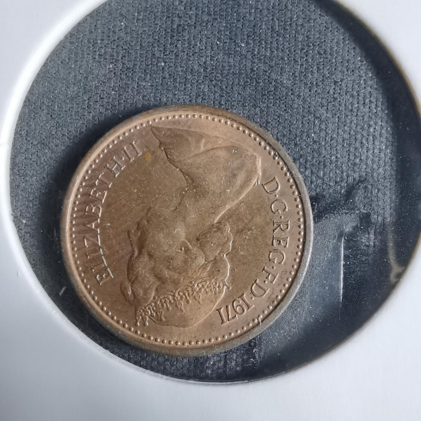 沼泽如烟--第923场 英国1971年半便士