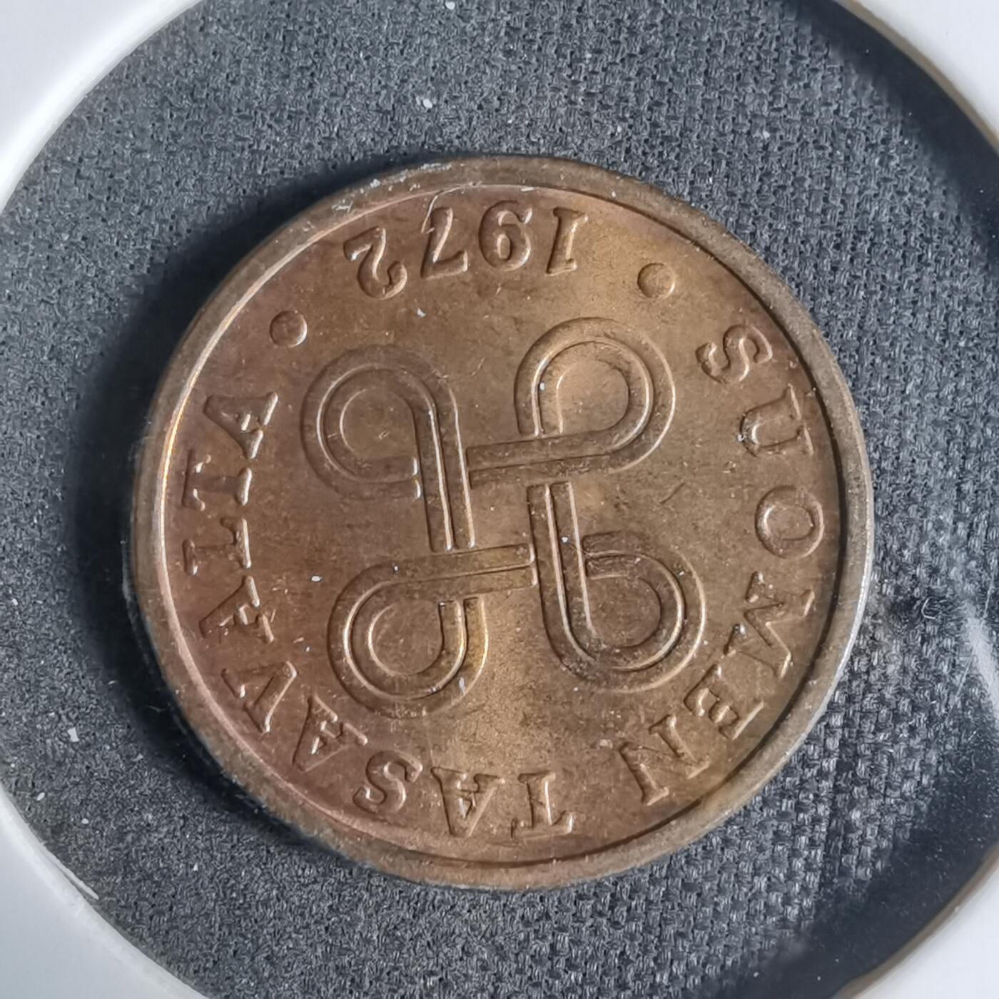 沼泽如烟--第923场 芬兰1972年5芬尼